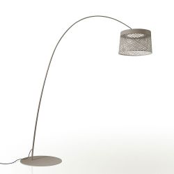 Foscarini Twiggy Grid Terra LED-Stehleuchte-Greige-mit LED (2700K)