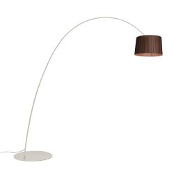 Foscarini Twiggy Elle Wood MyLight Tunable White Terra LED-Stehleuchte-Greige-Palisander-mit Tunable White (2700K - 5000K)