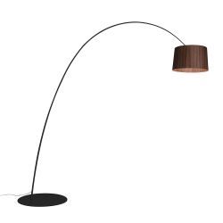 Foscarini Twiggy Elle Wood MyLight Tunable White Terra LED-Stehleuchte-Schwarz-Palisander-mit Tunable White (2700K - 5000K)