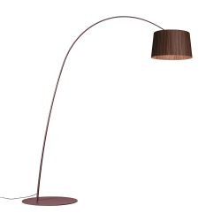 Foscarini Twiggy Wood MyLight Tunable White Terra LED-Stehleuchte-Burgund-Palisander-mit Tunable White (2700K - 5000K)