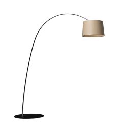 Foscarini Twiggy Wood MyLight Tunable White Terra LED-Stehleuchte-Schwarz-Eiche-mit Tunable White (2700K - 5000K)