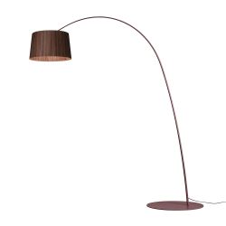 Foscarini Twiggy Wood Terra LED-Stehleuchte-Burgund-Palisander-mit LED (2700K)