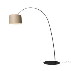 Foscarini Twiggy Wood Terra LED-Stehleuchte-Schwarz-Eiche-mit LED (2700K)