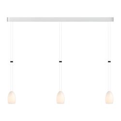 GRAU Oh China Trace Trio LED-Pendelleuchte-Aluminium poliert