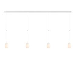 GRAU Oh China Trace Quattro LED-Pendelleuchte-Aluminium poliert