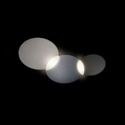 Grossmann Leuchten Circ 52 LED-Wand- und Deckenleuchte-Graphit/Silber-mit LED (2700K)