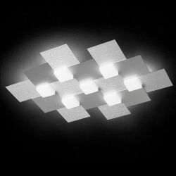 Grossmann Leuchten Creo 77-770 LED-Wand- und Deckenleuchte-Aluminium-mit LED (2700K)
