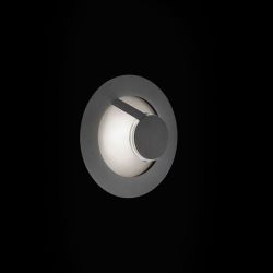 Grossmann Leuchten Flat 51-828 LED-Wand- und Deckenleuchte-Grau/Silbergrau-mit LED (2700K)