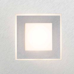 Grossmann Leuchten Karree 72-783 LED-Wand-/Deckenleuchte -Alu gebürstet - Titan; mit LED (2700K)