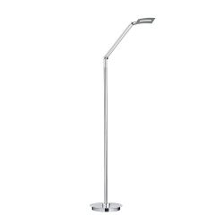 HELL Evolo 60538 LED-Stehleuchte-Nickel matt/Chrom