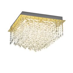 B-Leuchten Palace 70478 LED-Deckenleuchte-Messing-mit LED (3000K) 01