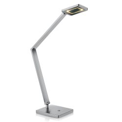 Knapstein Dora LED-Schreibtischleuchte-Nickel matt-mit LED (3000K)