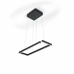 Knapstein Marisa-60 LED-Pendelleuchte-Schwarz