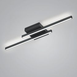 Knapstein Nuri 2 LED-Deckenleuchte-Schwarz