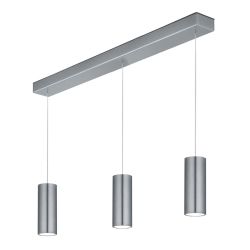 Knapstein Helli-3 LED-Pendelleuchte-Nickel matt-mit LED (2700K)