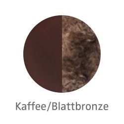 Knikerboker Curve Terra LED-Stehleuchte-Kaffee/Blattbronze-mit LED (2700K)