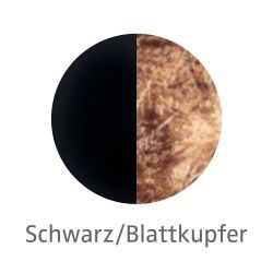 Knikerboker Curve Terra LED-Stehleuchte-Schwarz/Blattkupfer-mit LED (2700K)