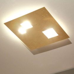 Knikerboker des.agn 50.3 square LED- Wand- und Deckenleuchte-Blattgold