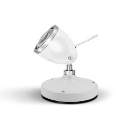 Less-n-more Ylux LED-Bodenstrahler-Kopf Weiß glänzend-mit LED (2700K)