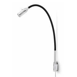 Less-n-more Zeus Wandleuchte mit Kabel - Schwarz, mit LED (2700K), mit Wandhalterung