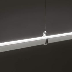 Linea Light Straight_P1 LED-Pendelleuchte lang-Weiß-mit LED (2700K)