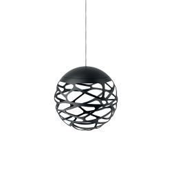 Studio Italia Design Kelly Sphere Sospensione LED-Pendelleuchte 1-flammig-Schwarz matt; mit LED (2700K)