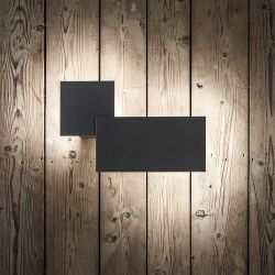 Studio Italia Design Puzzle Outdoor Square & Rectangle LED-Wandleuchte-Anthrazit - Schwarz-mit LED (3000K)