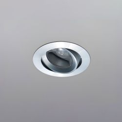 LUX-IT Solo 2 LED-Deckeneinbaustrahler-Aluminium gebürstet-Leistung 7 Watt-mit LED (2700K)