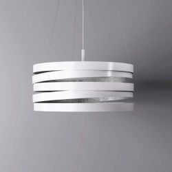 Marchetti Band Sospensione S50 LED-Pendelleuchte-Weiß/Silber