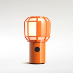 Marset Chispa LED-Tischleuchte mit Akku-Orange-mit LED (2700K)