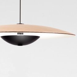 Marset Ginger XL 42 LED-Bogenleuchte-Eiche