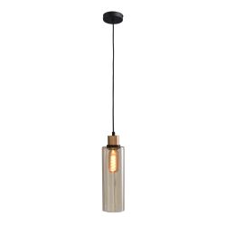 Masterlight Ortona Pendelleuchte 1-flammig-Glas klein Ø 100 mm-Gold matt