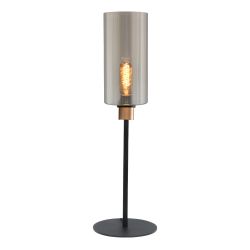 Masterlight Ortona Tischleuchte lang-Glas medium Ø 140 mm-Gold matt