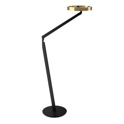 Occhio Gioia lettura LED-Leseleuchte-Körper/body Schwarz matt-Kopf/head Bronze-mit LED (2700K - 4000K)