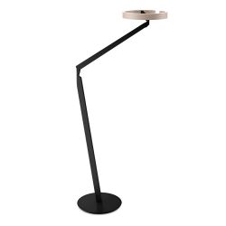 Occhio Gioia lettura LED-Leseleuchte-Körper/body Schwarz matt-Kopf/head Gold matt-mit LED (2700K - 4000K)