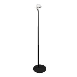 Occhio lei lettura LED-Leseleuchte-Kopf/head Black Phantom-Körper/body Schwarz matt-Fuß/base Schwarz matt-mit LED (2700K)