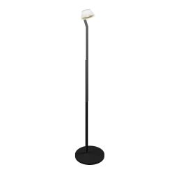 Occhio lei lettura LED-Leseleuchte-Kopf/head Bronze-Körper/body Schwarz matt-Fuß/base Schwarz matt-mit LED (2700K)