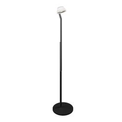 Occhio lei lettura LED-Leseleuchte-Kopf/head Gold matt-Körper/body Schwarz matt-Fuß/base Schwarz matt-mit LED (2700K)