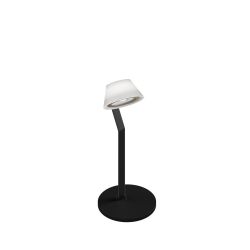 Occhio lei tavolo LED-Tischleuchte-Kopf/head Gold matt-Körper/body Schwarz matt-Fuß/base Schwarz matt-mit LED (2700K)