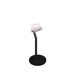 Occhio lei tavolo LED-Tischleuchte-Kopf/head Rose Gold-Körper/body Schwarz matt-Fuß/base Schwarz matt-mit LED (2700K)