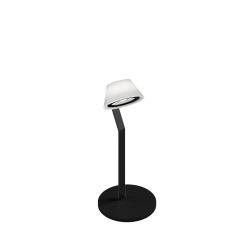 Occhio lei tavolo LED-Tischleuchte-Kopf/head Schwarz matt-Körper/body Schwarz matt-Fuß/base Schwarz matt-mit LED (2700K)