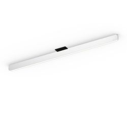 Occhio Mito linear alto 100 up LED-Deckenleuchte-Fuß/base Schwarz matt-Kopf/head Weiß matt-Wide für Tischbeleuchtung-ohne Occhio air Modul-mit LED (2700K - 4000K)