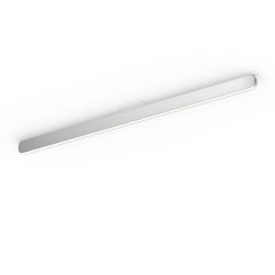 Occhio Mito linear alto 100 up LED-Deckenleuchte-Fuß/base Weiß matt-Kopf/head Silber matt-Wide für Tischbeleuchtung-mit Occhio air Modul-mit LED (2700K - 4000K)