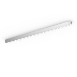 Occhio Mito linear alto 100 up LED-Deckenleuchte-Fuß/base Weiß matt-Kopf/head Silber matt-Wide für Tischbeleuchtung-mit Occhio air Modul-mit x-tra warm LED (2200K - 3500K) Sonderanfertigung