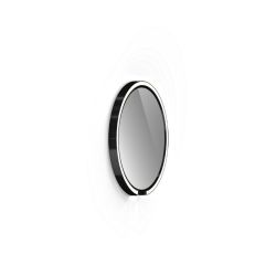 Occhio Mito sfera 40 LED-Spiegelwandleuchte-Black Phantom-Spiegel getönt-Wide für breit abstrahlendes Licht von 80°-mit Occhio air Modul-mit x-tra warm LED (2200K - 3500K) Sonderanfertigung