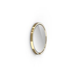 Occhio Mito sfera 40 LED-Spiegelwandleuchte-Bronze-Spiegel klar-Wide für breit abstrahlendes Licht von 80°-mit Occhio air Modul-mit x-tra warm LED (2200K - 3500K) Sonderanfertigung