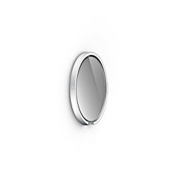 Occhio Mito sfera 40 LED-Spiegelwandleuchte-Silber matt-Spiegel getönt-Wide für breit abstrahlendes Licht von 80°-mit Occhio air Modul-mit x-tra warm LED (2200K - 3500K) Sonderanfertigung