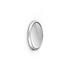 Occhio Mito sfera 40 LED-Spiegelwandleuchte-Silber matt-Spiegel klar-Wide für breit abstrahlendes Licht von 80°-mit Occhio air Modul-mit x-tra warm LED (2200K - 3500K) Sonderanfertigung