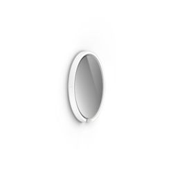 Occhio Mito sfera 40 LED-Spiegelwandleuchte-Weiß matt-Spiegel getönt-Wide für breit abstrahlendes Licht von 80°-mit Occhio air Modul-mit LED (2700K - 4000K)