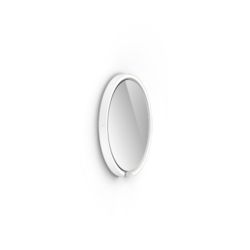 Occhio Mito sfera 40 LED-Spiegelwandleuchte-Weiß matt-Spiegel klar-Wide für breit abstrahlendes Licht von 80°-mit Occhio air Modul-mit LED (2700K - 4000K)